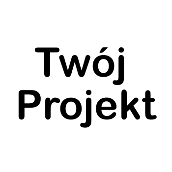 Baner 100x60 cm z napisem „Twój projekt” – miejsce na własną grafikę lub tekst.